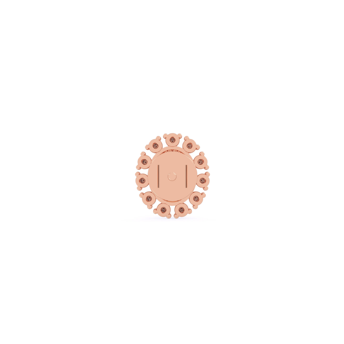 Glamorous Cluster Halo Studs Earrings